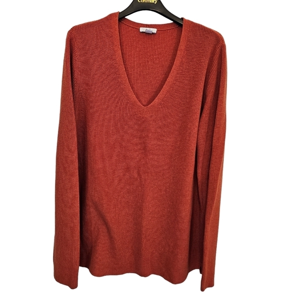J.Jill Medium Cotton Blend V-Neck Pullover Sweater